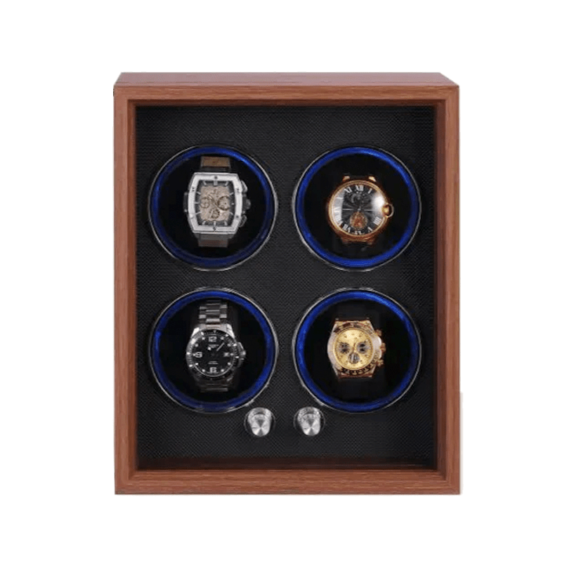 WATCHMATIC Orbis Wood Quad Watch Winder 14:94X4 - WatchMatic